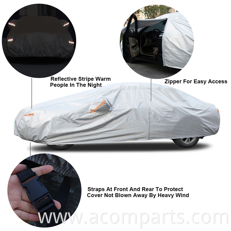 Anti stretchable indoor dustproof washable travelling parking garage elastic spandex car cover